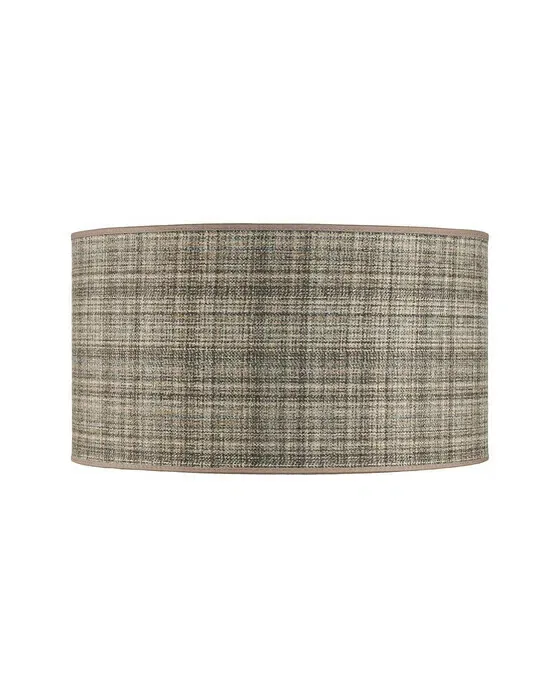 Cylinder lampskærm Callum Plaid Brown