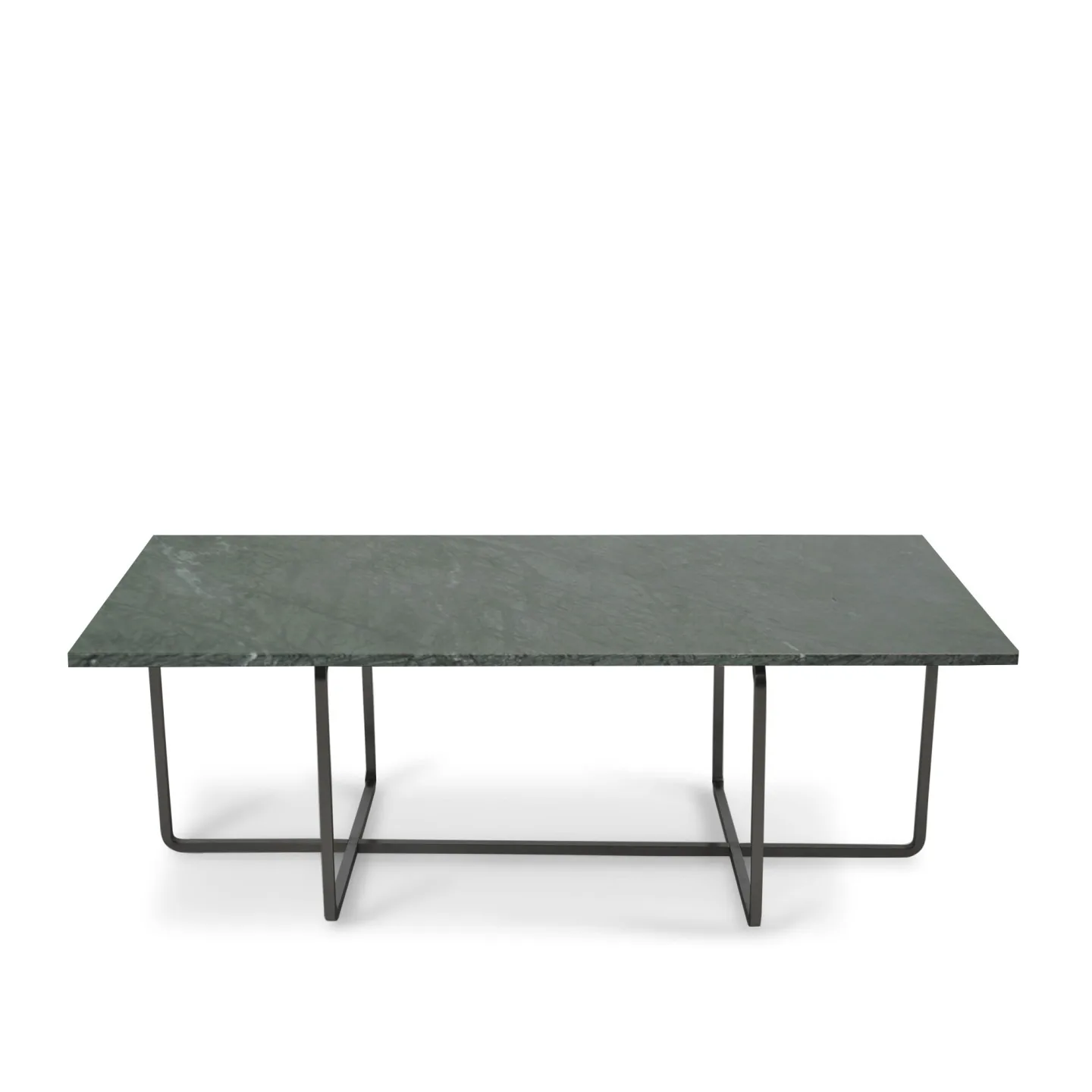 OX Denmarq - Ninety Table High, Black Steel Frame, Top: Green Marble - Soffbord - Dennis Marquart - Grön - Metall/Sten