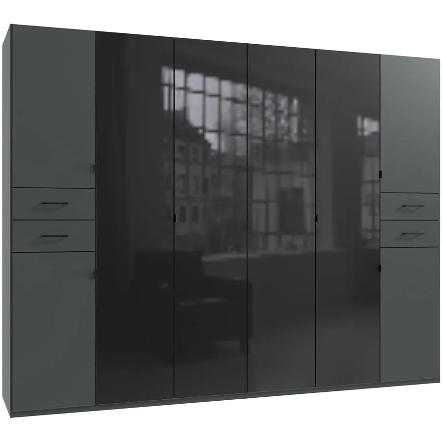 Kleiderschrank Dragon graphite Holzwerkstoff B 270 cm
