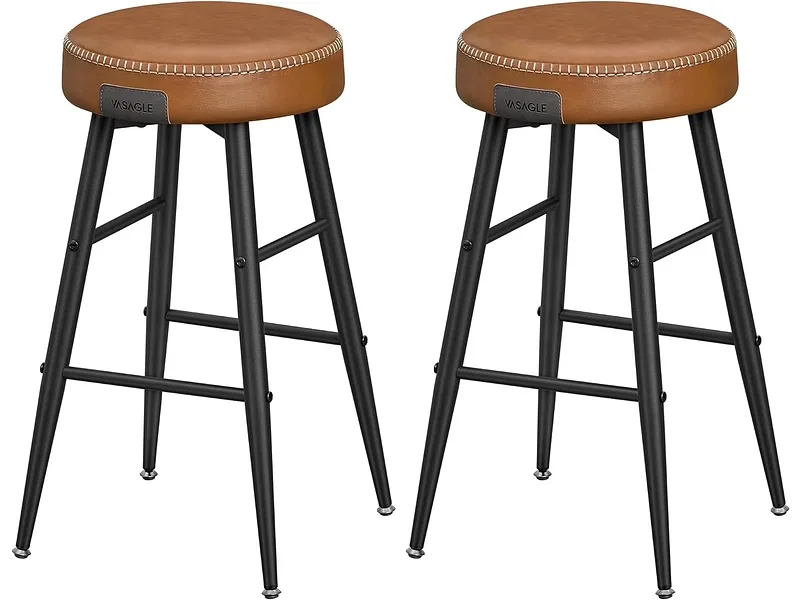 SONGMICS Set 2 Barhocker EKHO metall braun