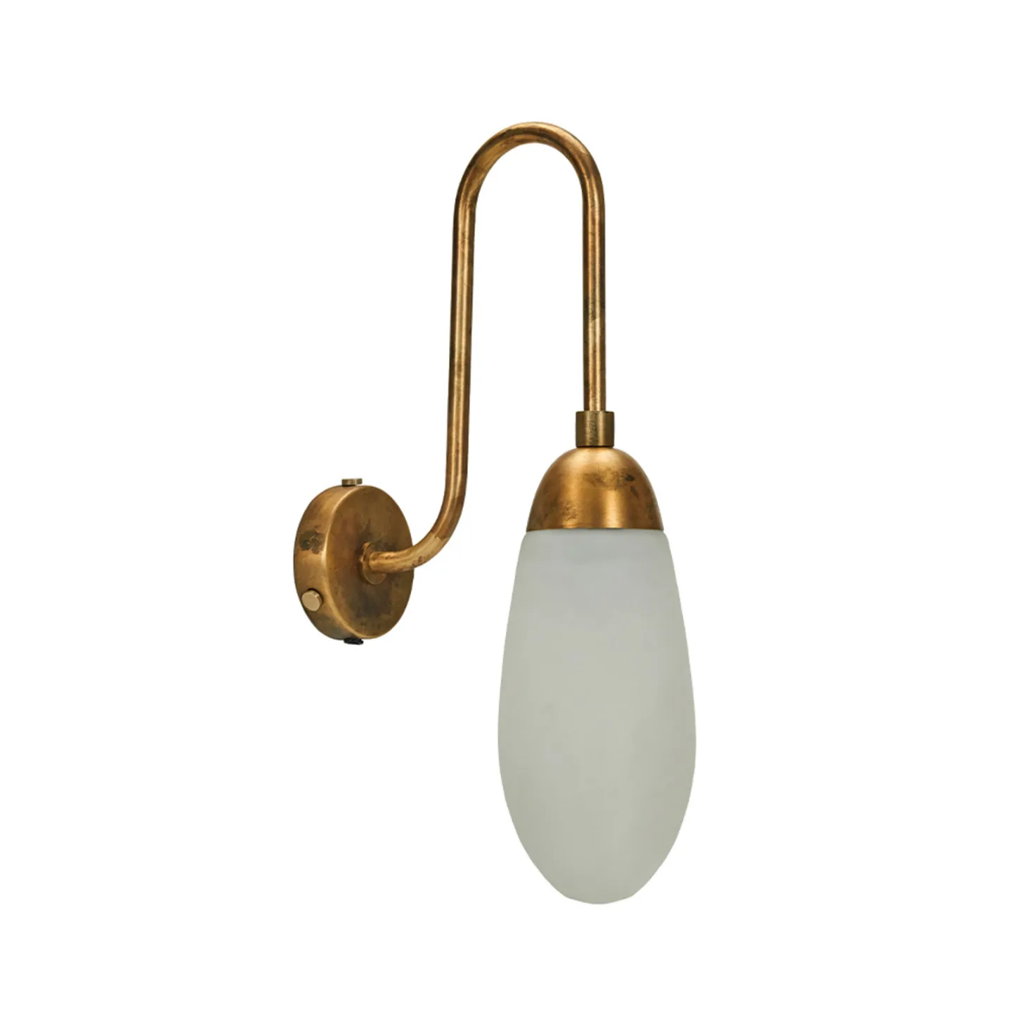 House Doctor Drop Wandleuchte Antik Messing