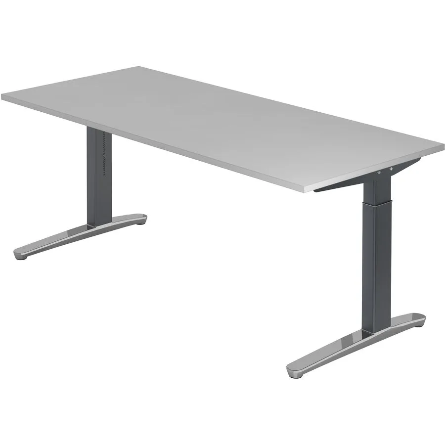 Schreibtisch Office grau Holzwerkstoff B 180 T 80 cm