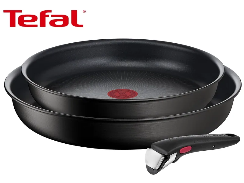 Kochset INGENIO UNLIMITED TEFAL 3 Stück aluminium Schwarz