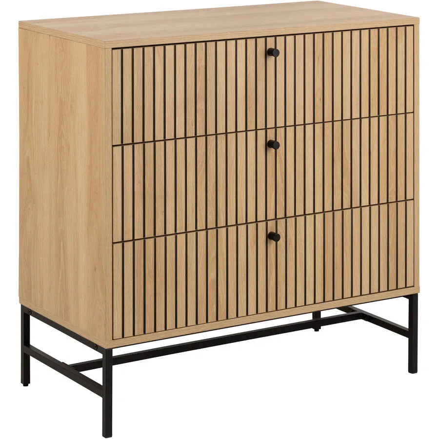 Kommode Albany natur MDF B 80.6 cm H 80.4 cm